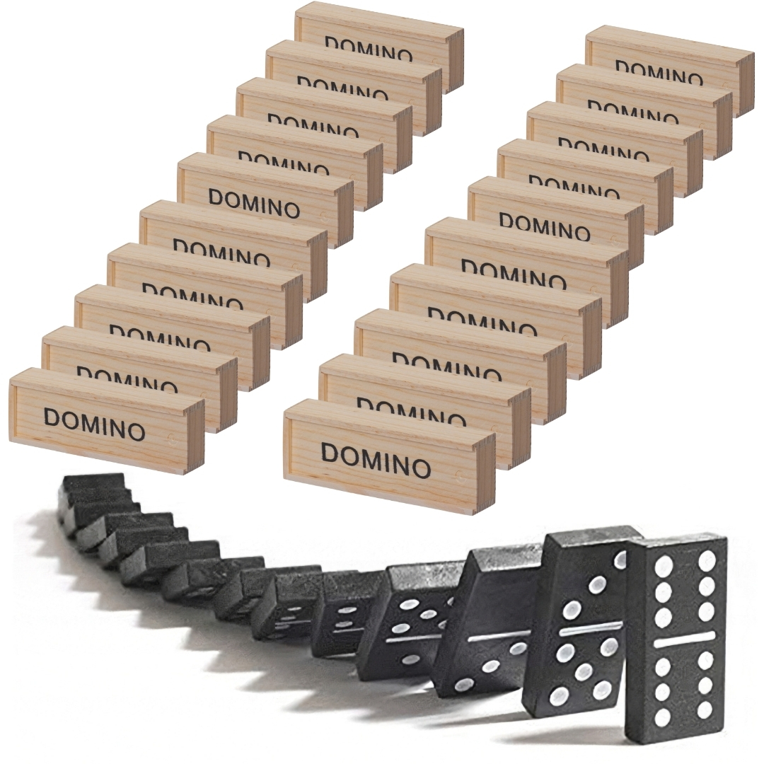 Juego de Domino Clásico de Madera