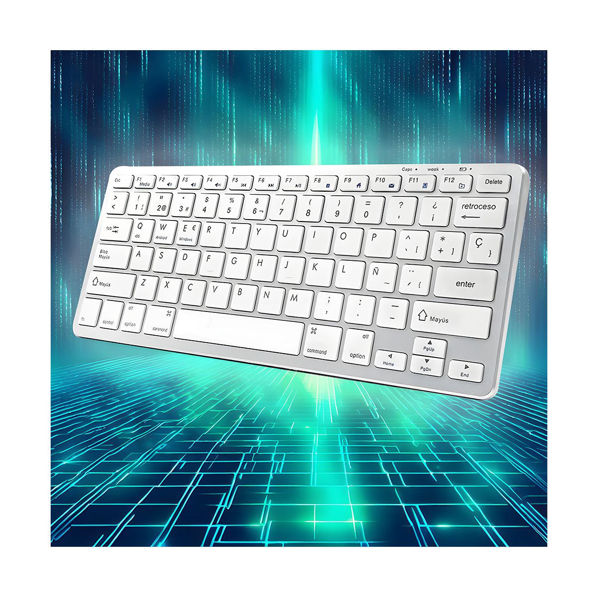 Mini Teclado Inalambrico Bluetooth Compatible Con PC Celular Tablet Incluye Tecla Ñ.