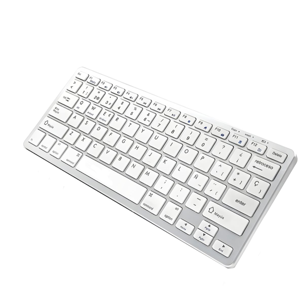 Mini Teclado Inalambrico Bluetooth Compatible Con PC Celular Tablet Incluye Tecla Ñ.