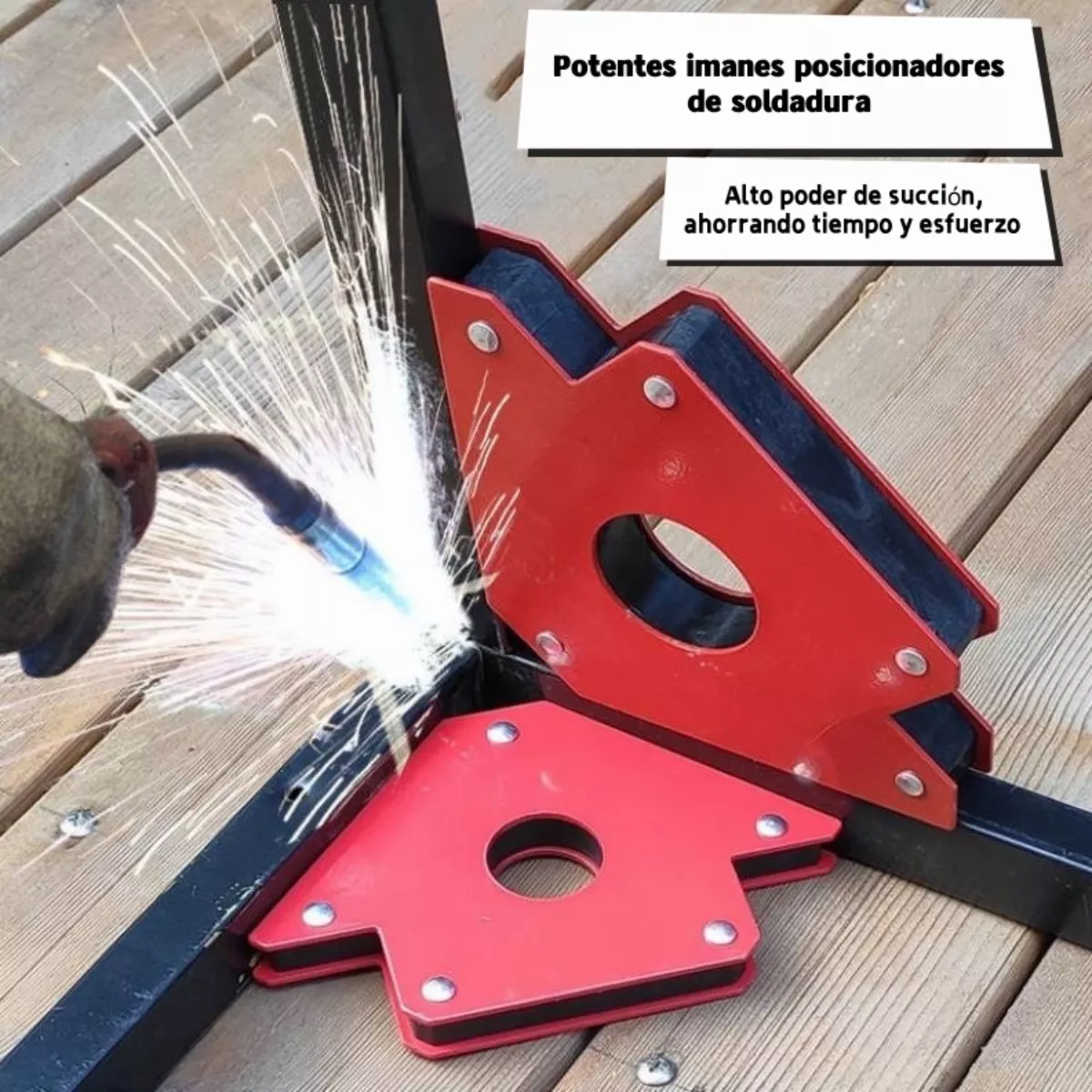 Kit De 6 Escuadra Magnética Para Soldar