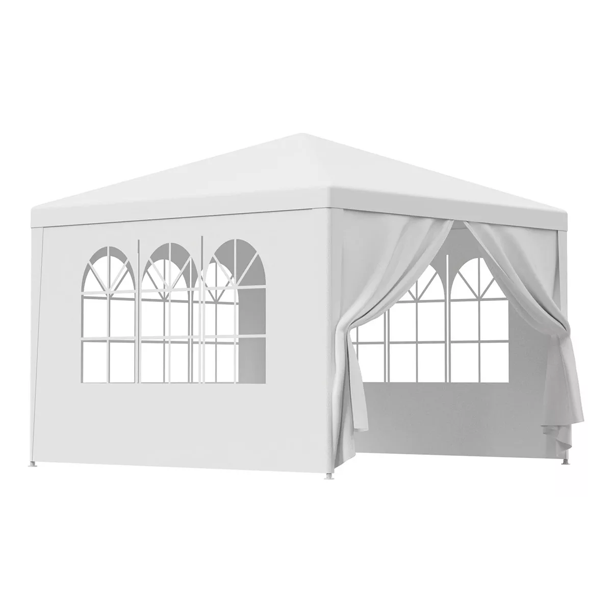 Toldo Reforzado Tienda De Negocios Carpa Simple Blanco 3×3m.