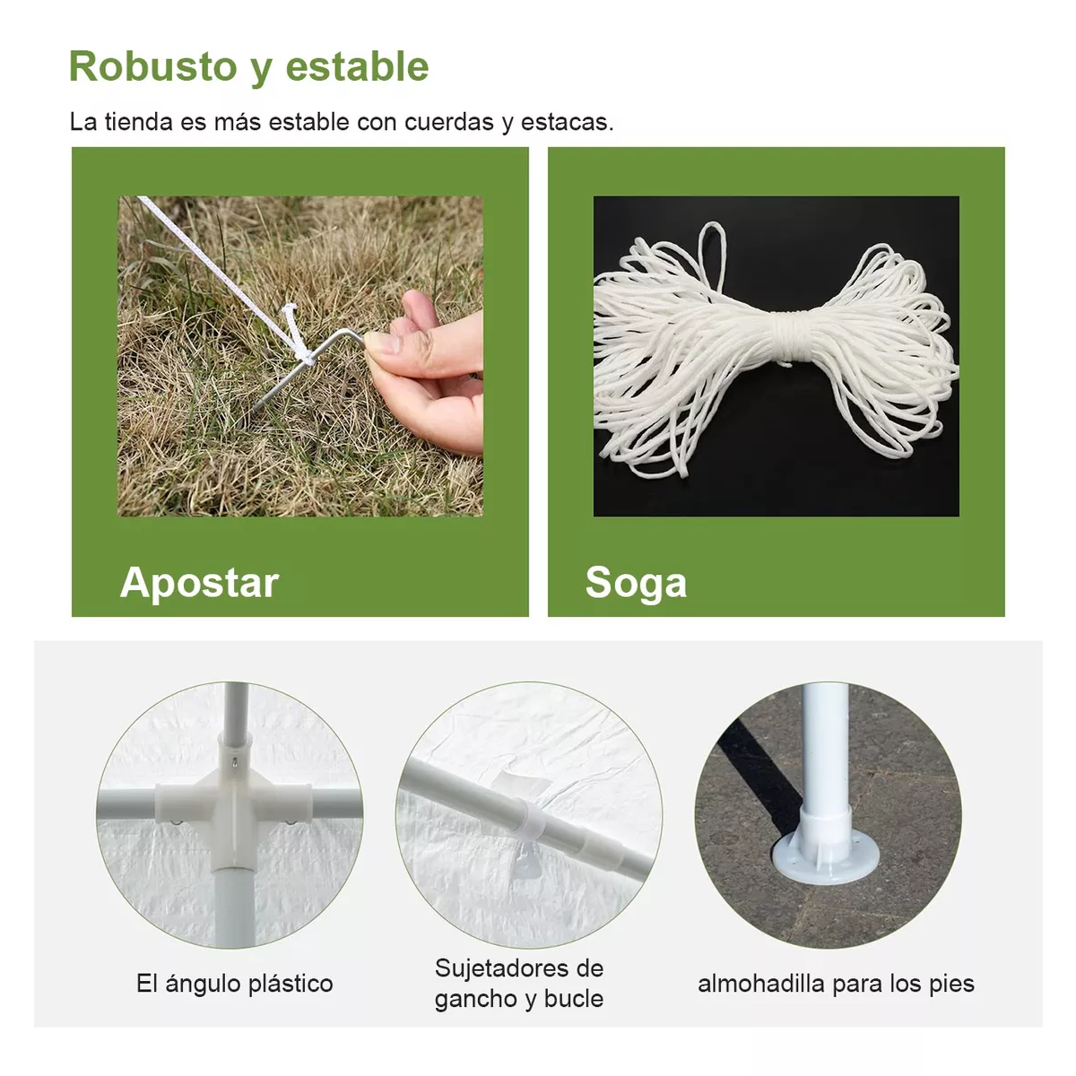 Toldo Reforzado Tienda De Negocios Carpa Simple Blanco 3×3m.