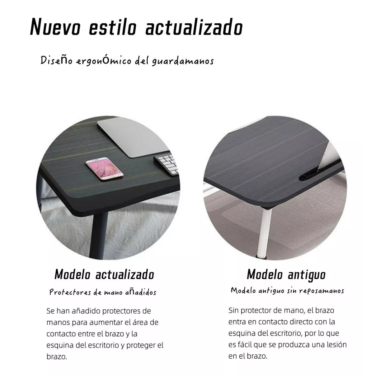 Mesa Cama Portátil Plegable Para Laptop Soporte Altura Ajust.