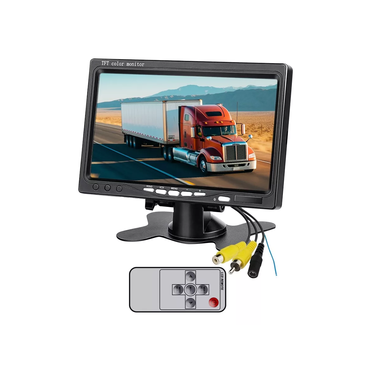 Pantalla Monitor Tft Led 7 PuLG Para Auto Camión Vigilancia.