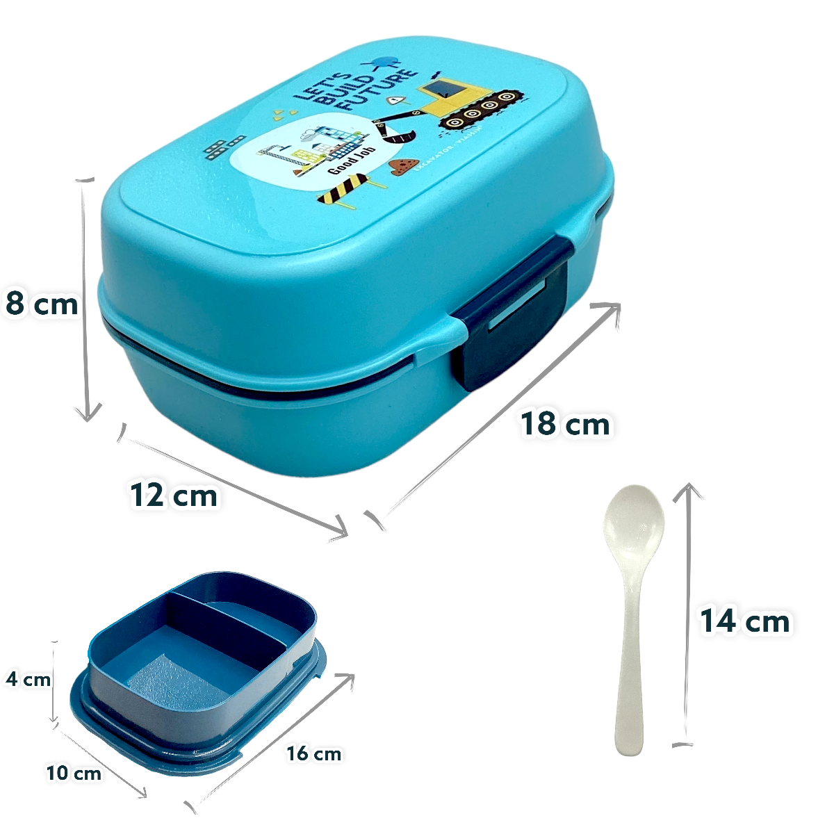 LONCHERA INFANTIL LUNCH BOX 2 COMPARTIMIENTOS 