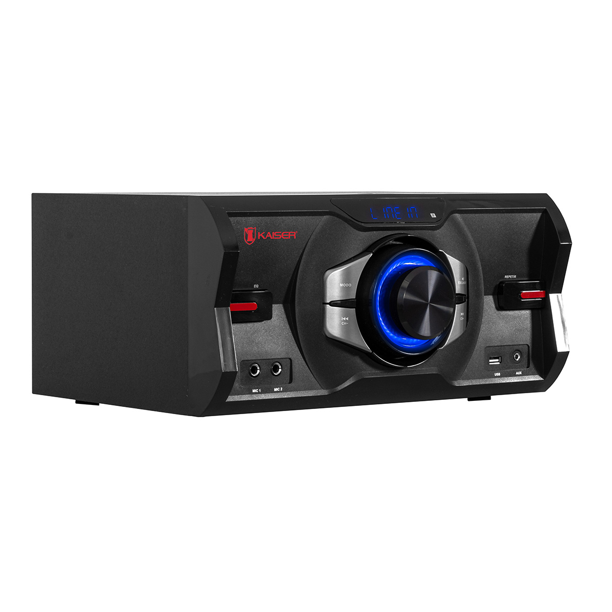 Sistema De Audio Doble 2x8 PuLG Kaiser 40,000w Pmpo Kds-0801.