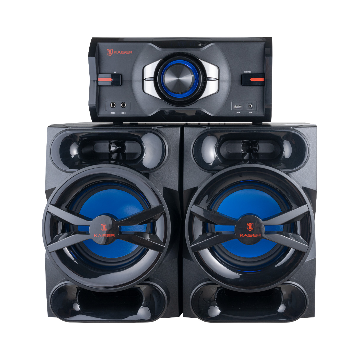 Sistema De Audio Doble 2x8 PuLG Kaiser 40,000w Pmpo Kds-0801.