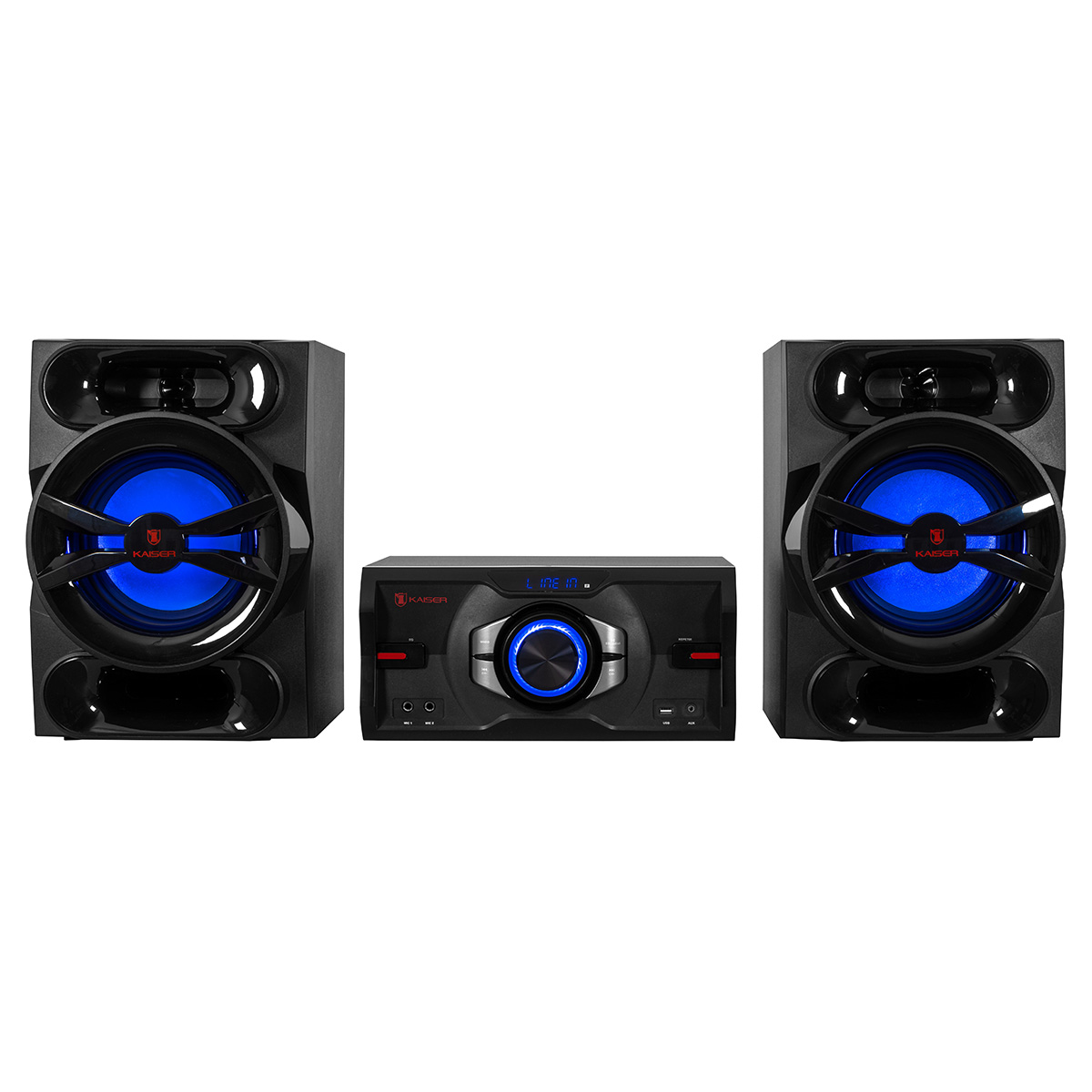Sistema De Audio Doble 2x8 PuLG Kaiser 40,000w Pmpo Kds-0801.