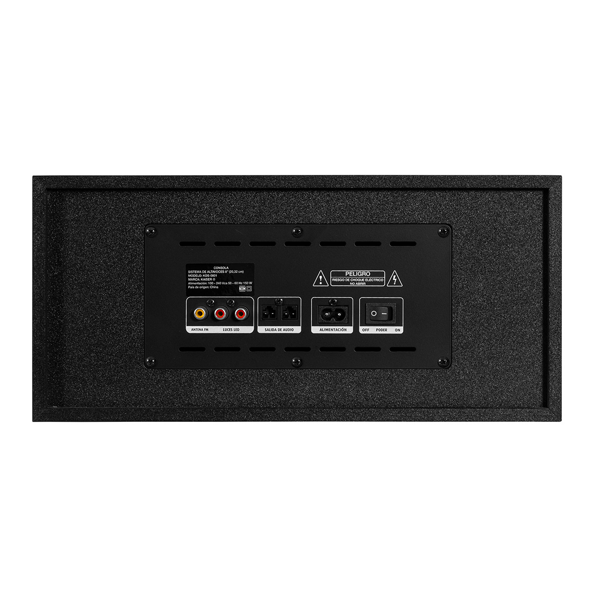 Sistema De Audio Doble 2x8 PuLG Kaiser 40,000w Pmpo Kds-0801.