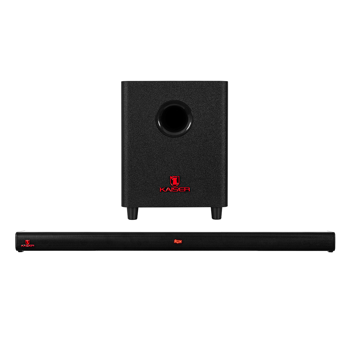 Barra De Sonido Kaiser 2,1 Canales Y Subwoofer, Kbs-4060 Color Negro.