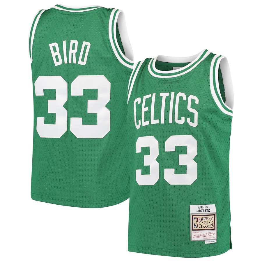 Nuevo! Jersey Boston Celtics RETRO Verde Larry Bird 33 Talla S .