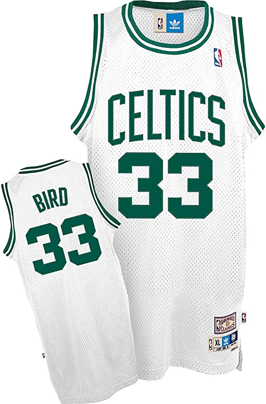 Nuevo! Jersey Boston Celtics RETRO Blanco Larry Bird 33 Talla XXL.