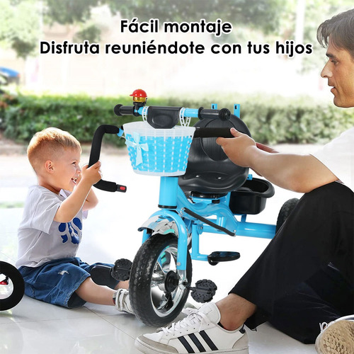 4 En 1 Carriola De Bastón Plegable Tipo Triciclo Para Bebe.