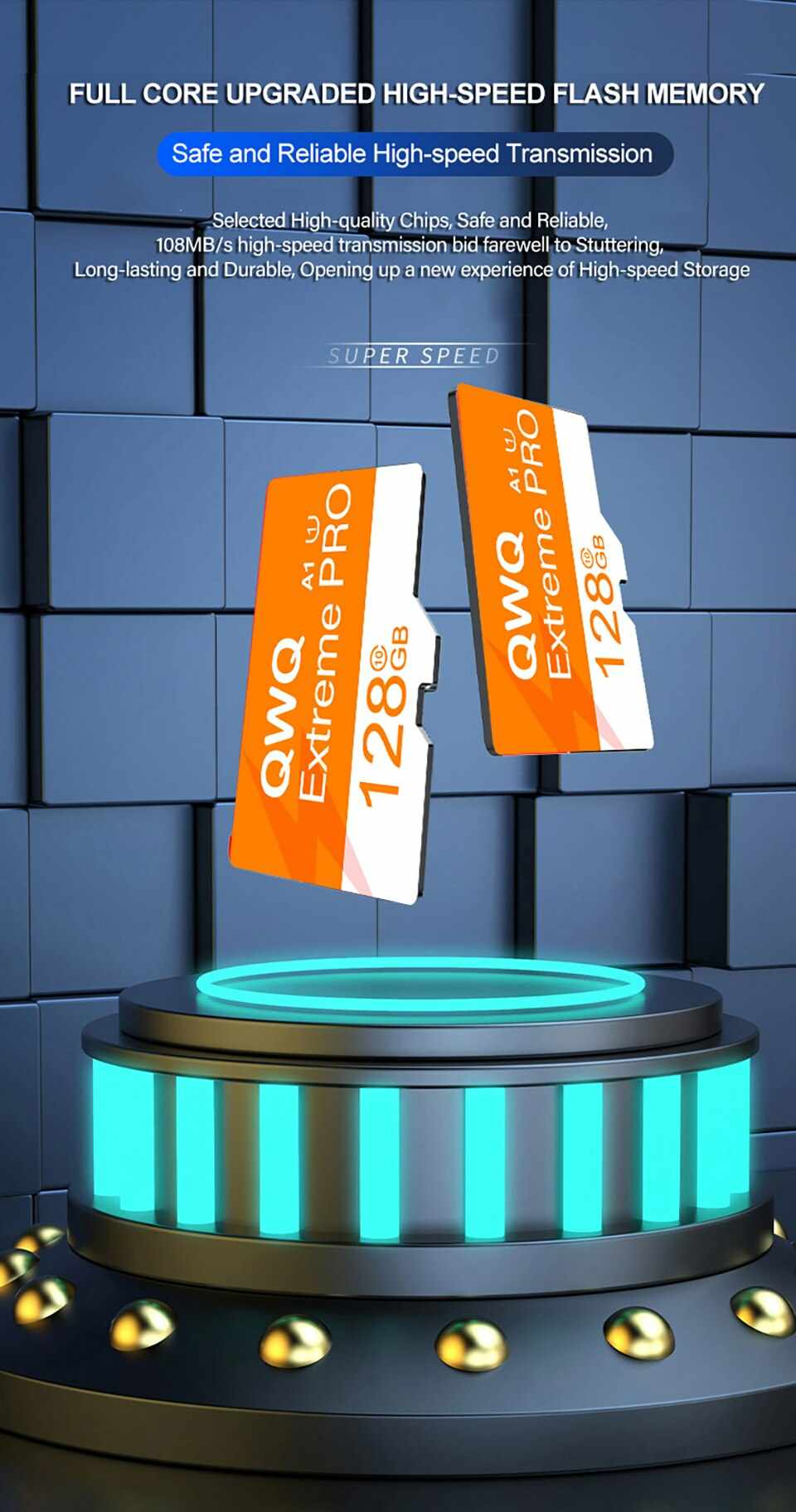 Tarjeta de memoria micro SD 128.