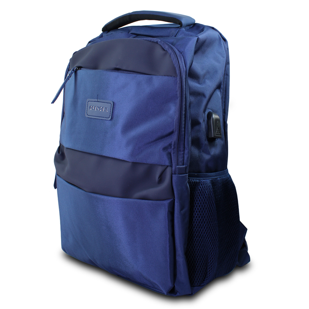 Mochila Escolar De hombre Azul Grenobil Gn-180704.