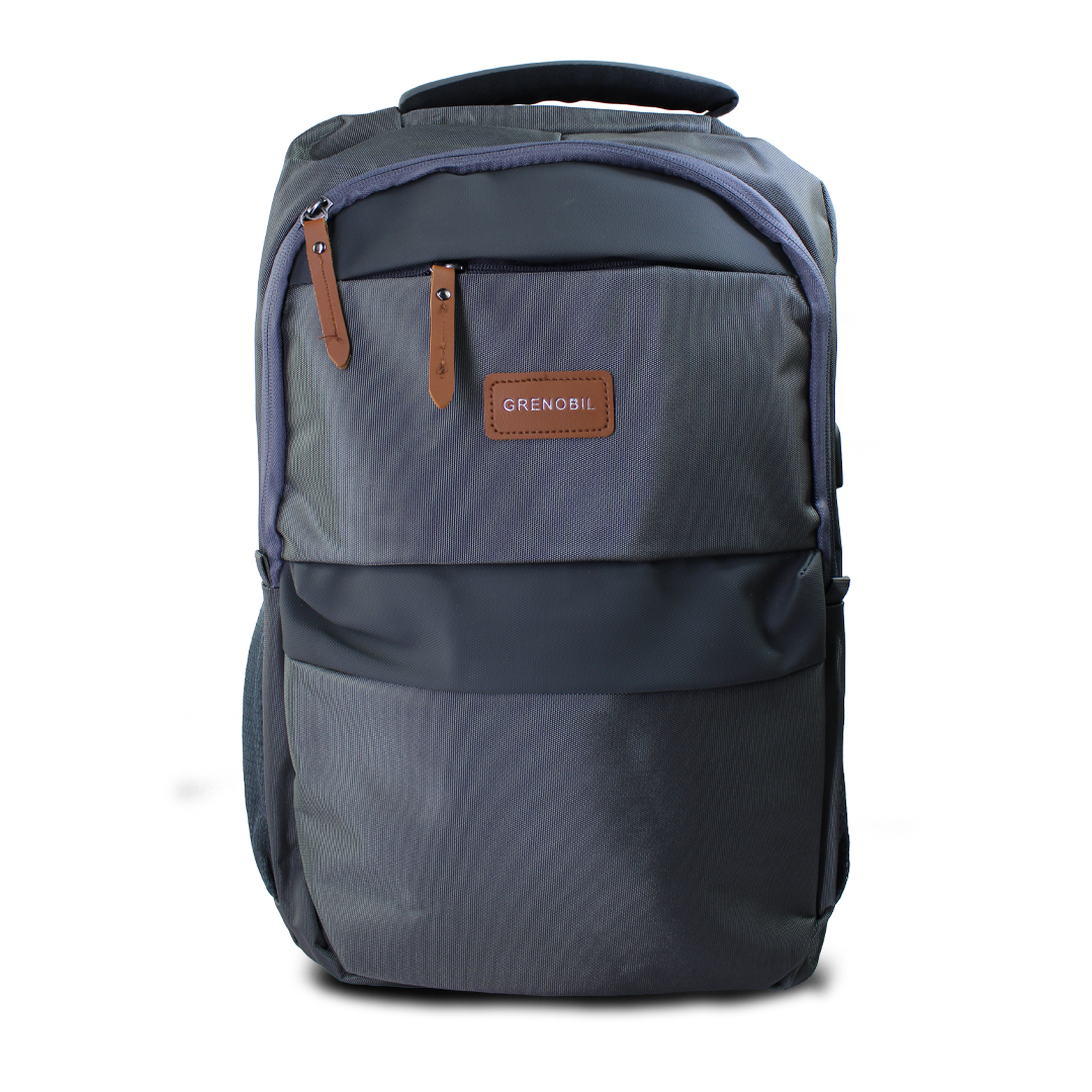 Mochila Casual Gris Para Laptop 15 pulgadas Grenobil Gn-180704.