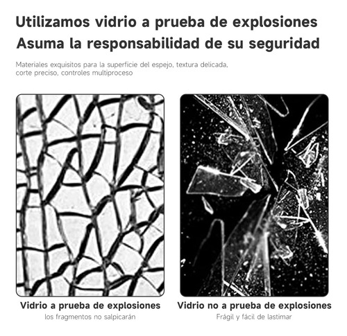 Espejo Con Luz Led Touch De Lujo Para Tocador O Baño 50x70cm.