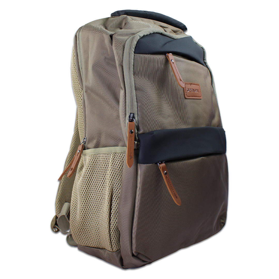 Mochila Escolar De hombre Cafe Grenobil Gn-180704.