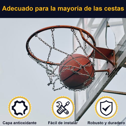 Red De Acero Cadena Para Baloncesto, Red De Baloncesto.