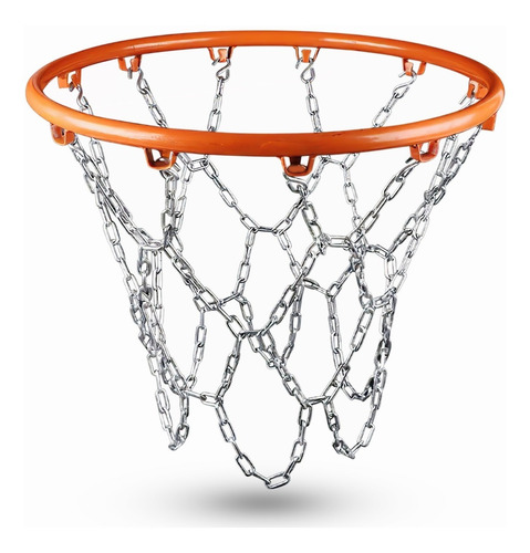 Red De Acero Cadena Para Baloncesto, Red De Baloncesto.