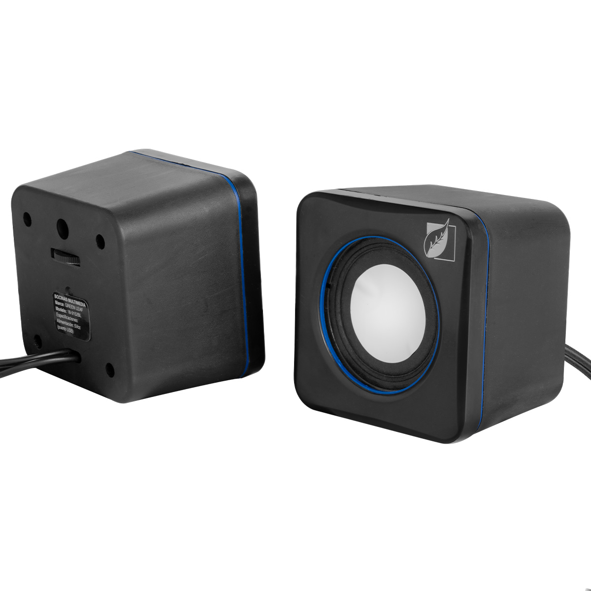 Bocinas Mini Multimedia Usb Con 3x2w Rms/50 Pmpo 18-9152bl.