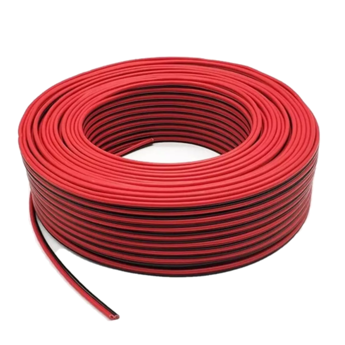 Cable Para Bocina Automotriz Bicolor Calibre 22 Rollo 100m.