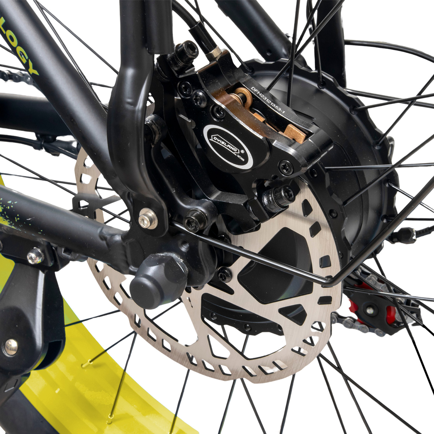 Bicicleta Eléctrica de montaña doble motor Fatbike Moboss K800 1000W x 2 26" Amarillo.