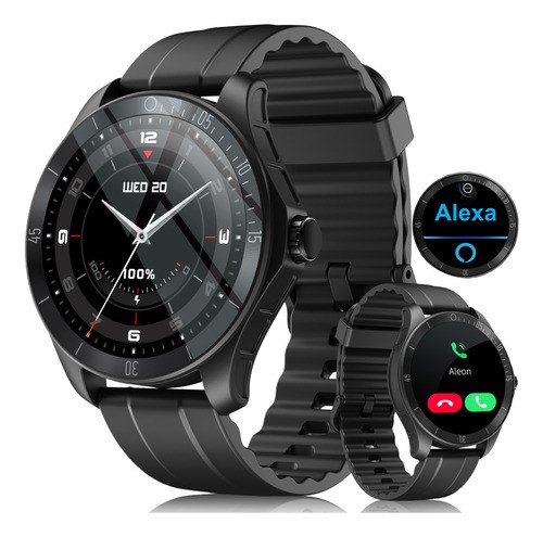Smartwatch Hombre Reloj Inteligente Bluetooth Llamadas Alexa negro