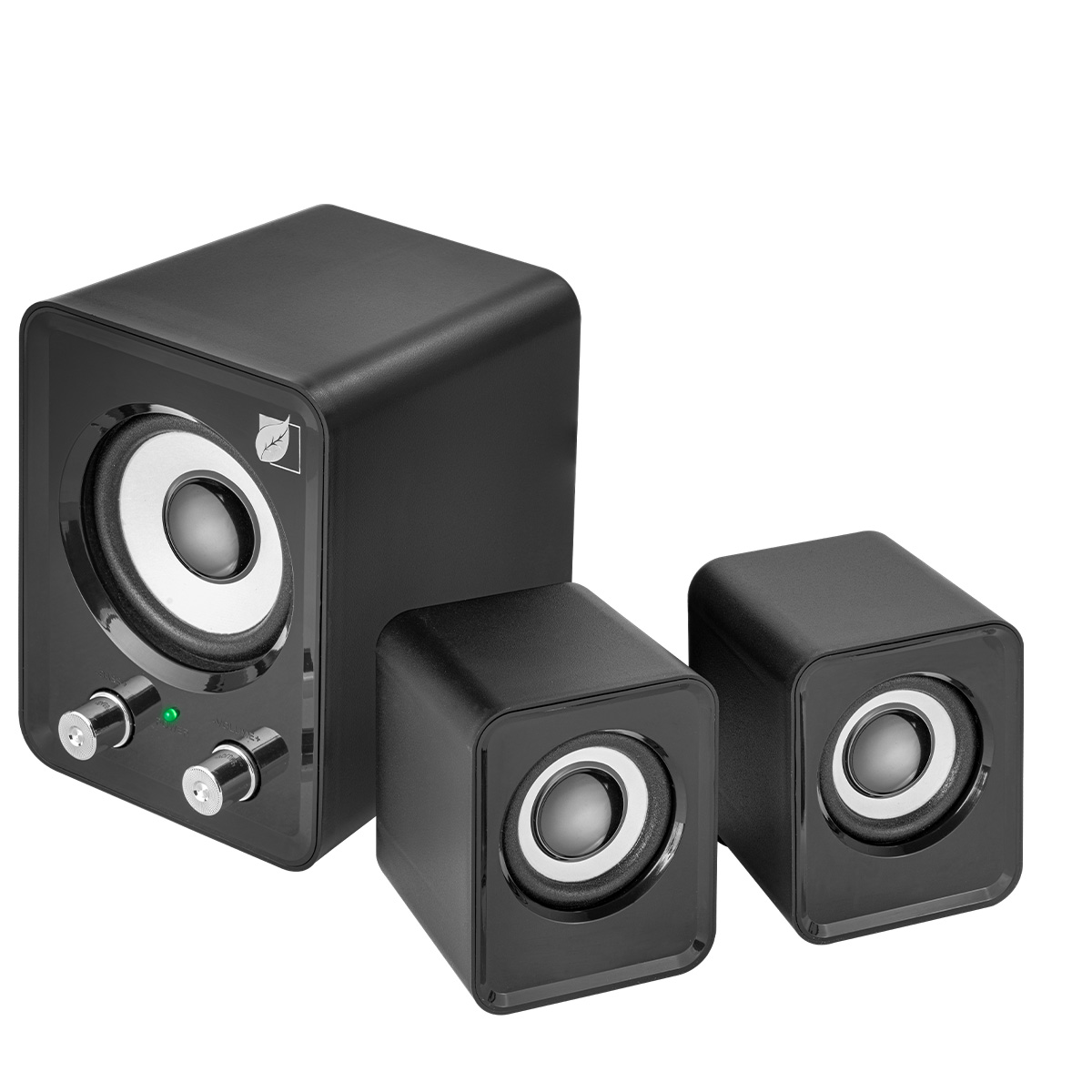 Bocinas Amplificadas Green Leaf Multimedia 18-9322.