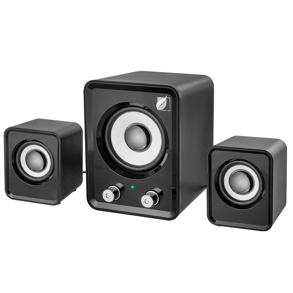Bocinas Amplificadas Green Leaf Multimedia 18-9322.