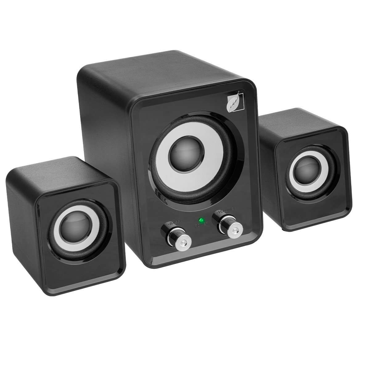 Bocinas Amplificadas Green Leaf Multimedia 18-9322.