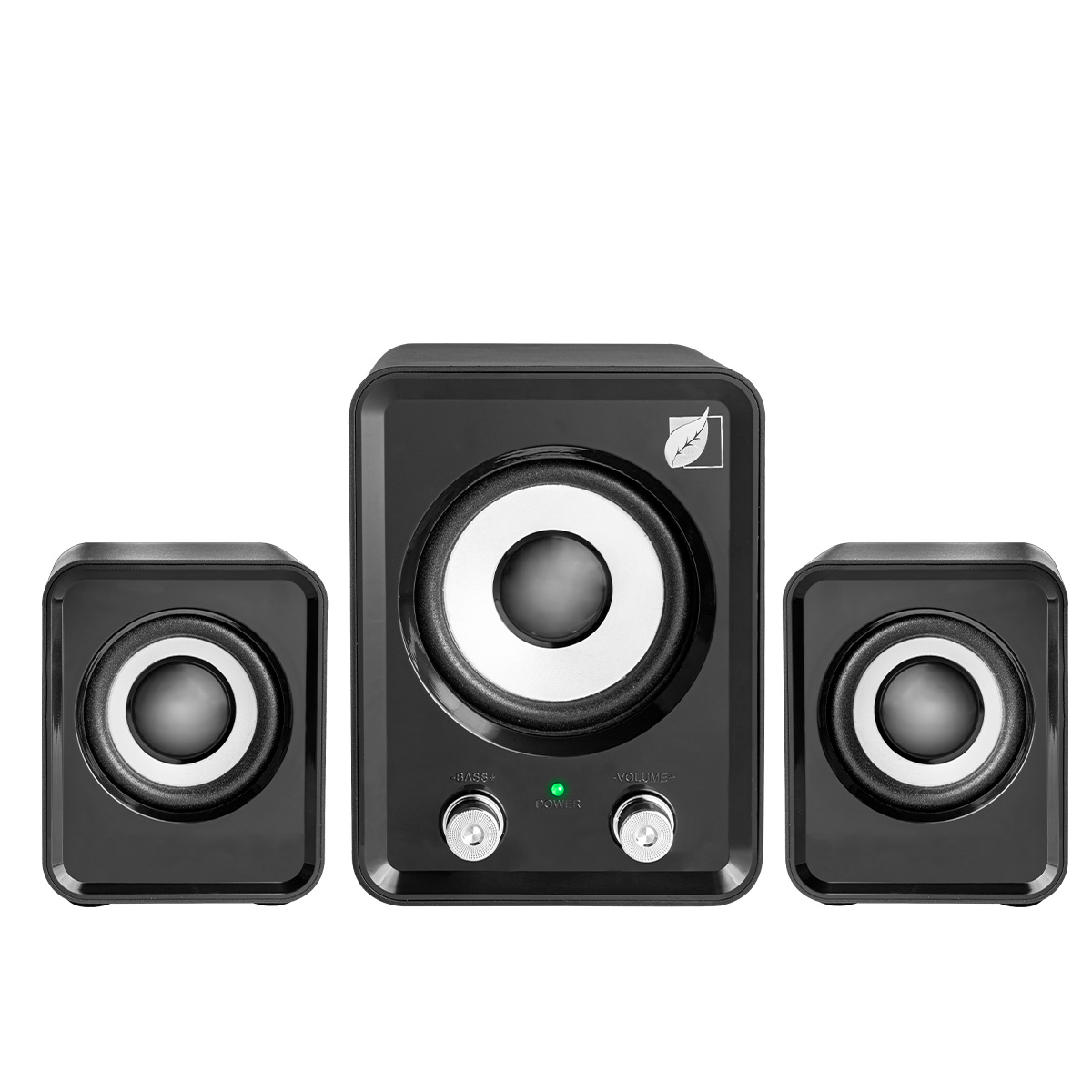 Bocinas Amplificadas Green Leaf Multimedia 18-9322.
