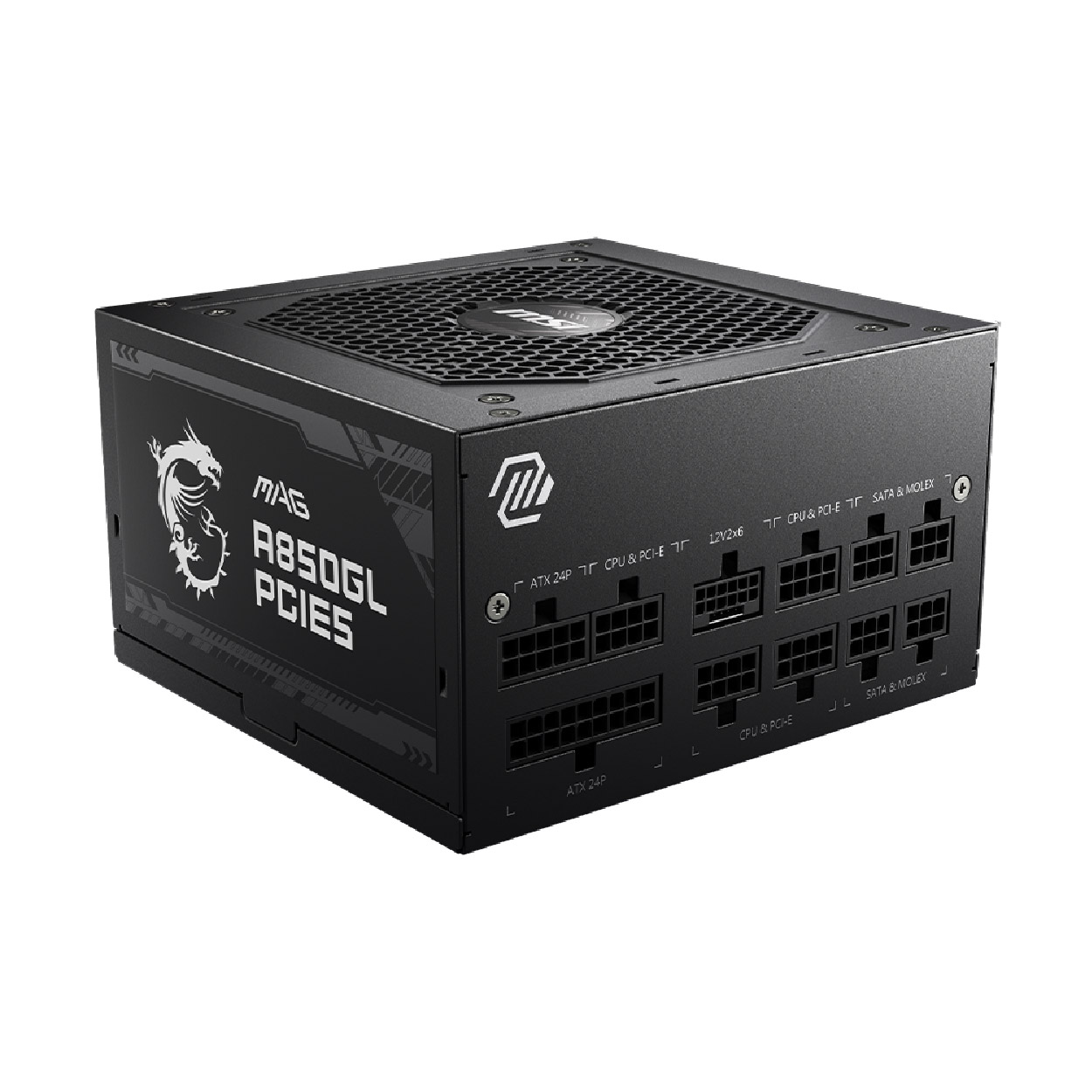 FUENTE DE PODER MSI MAG A850GL PCIE5 850W 80 PLUS GOLD FULL MODULAR