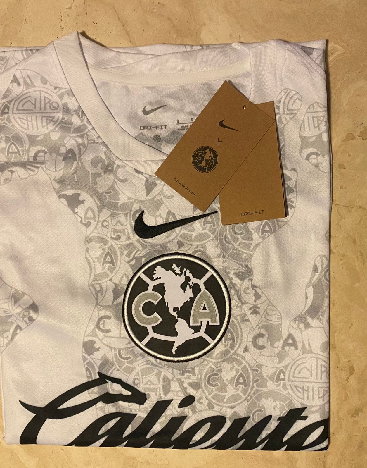 Nuevo! Jersey Club Ame Mexico Aguilas 2024/2025 Portero Blanco Talla XL.
