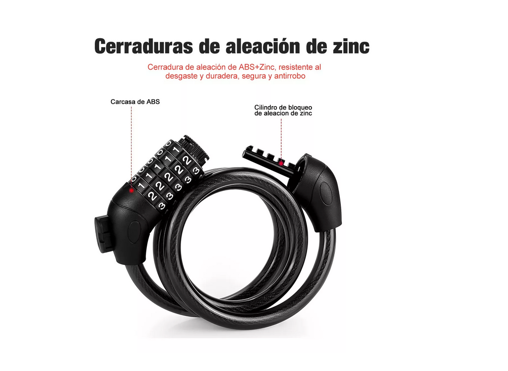 Candado Cadena Reforzado Alta Seguridad Para Bici O Moto