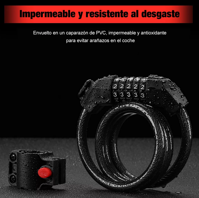 Candado Cadena Reforzado Alta Seguridad Para Bici O Moto
