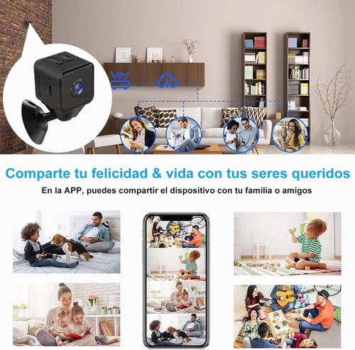 Mini Cámara Espía 1080p Full Hd Wifi Con Batería Recargable
