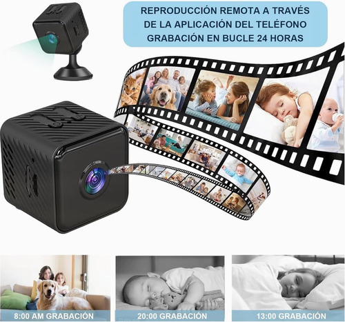 Mini Cámara Espía 1080p Full Hd Wifi Con Batería Recargable