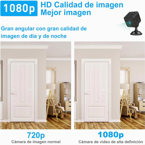 Mini Cámara Espía 1080p Full Hd Wifi Con Batería Recargable
