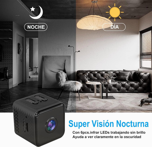 Mini Cámara Espía 1080p Full Hd Wifi Con Batería Recargable