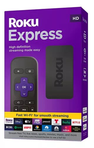 Roku Express Mod 3960 Negro Dispositivo De Streaming Hd.