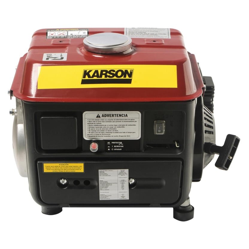 Generador portatil 720 W motor bencinero karson.