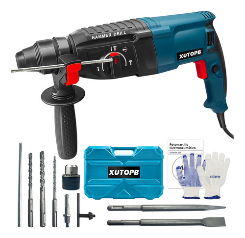 Rotomartillo Cincelador Perforador Sds 1050w Con Accesorios