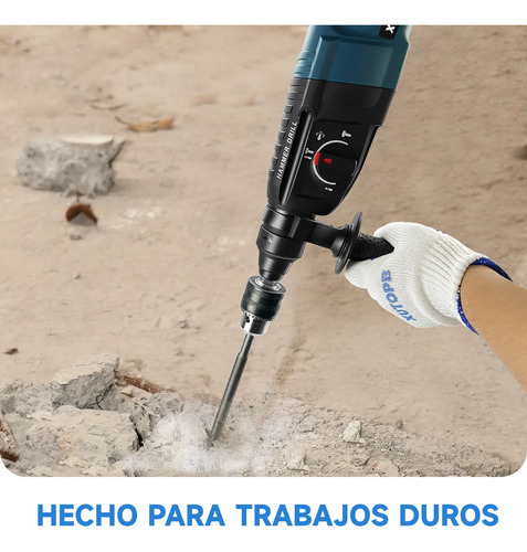 Rotomartillo Cincelador Perforador Sds 1050w Con Accesorios