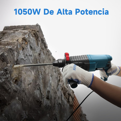 Rotomartillo Cincelador Perforador Sds 1050w Con Accesorios