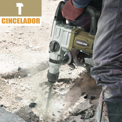 Rotomartillo Cincelador Industrial Sds 1600w Edoevom Me28b