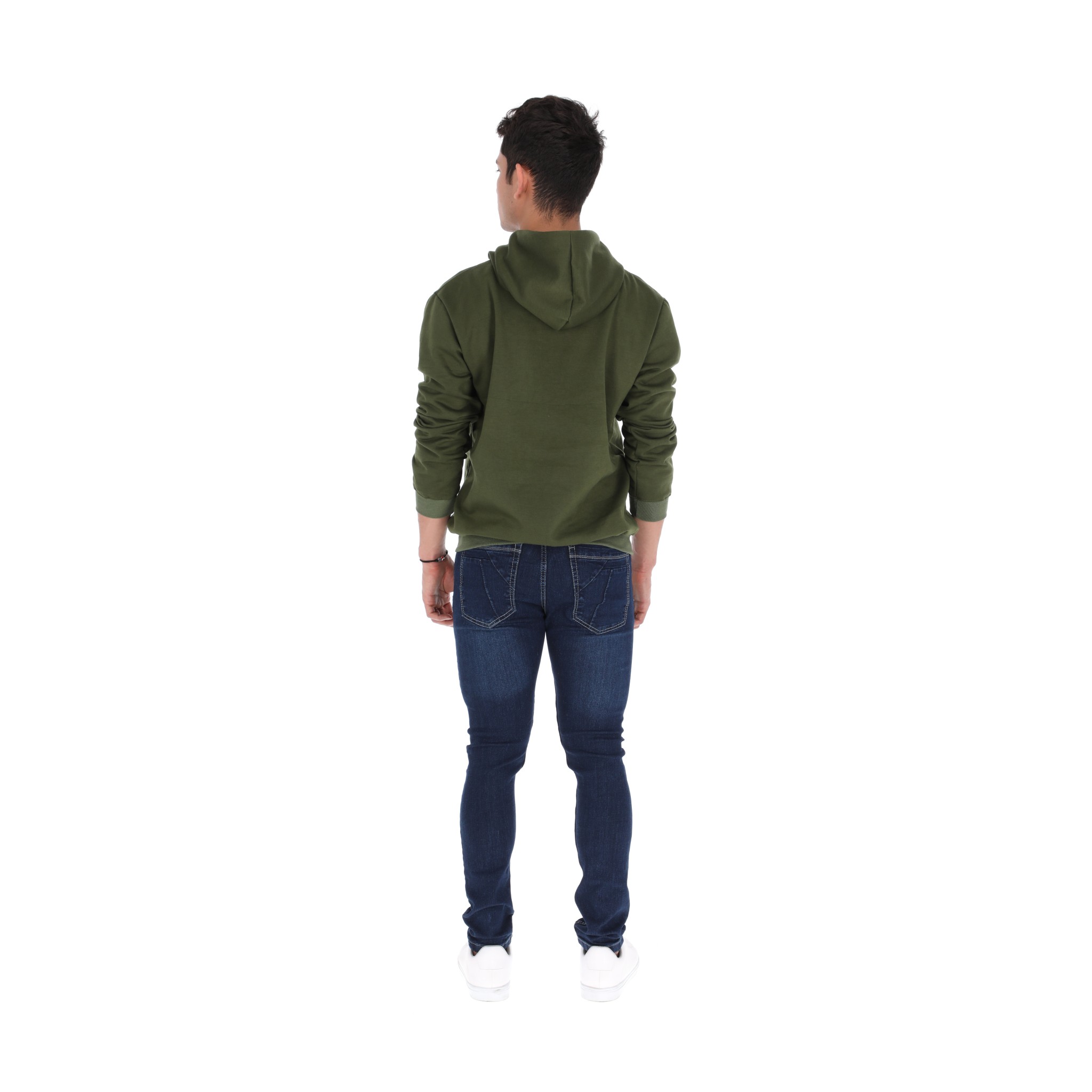 Pantalones Jeans Skinny Azul Oscuro Rotos Para Hombre