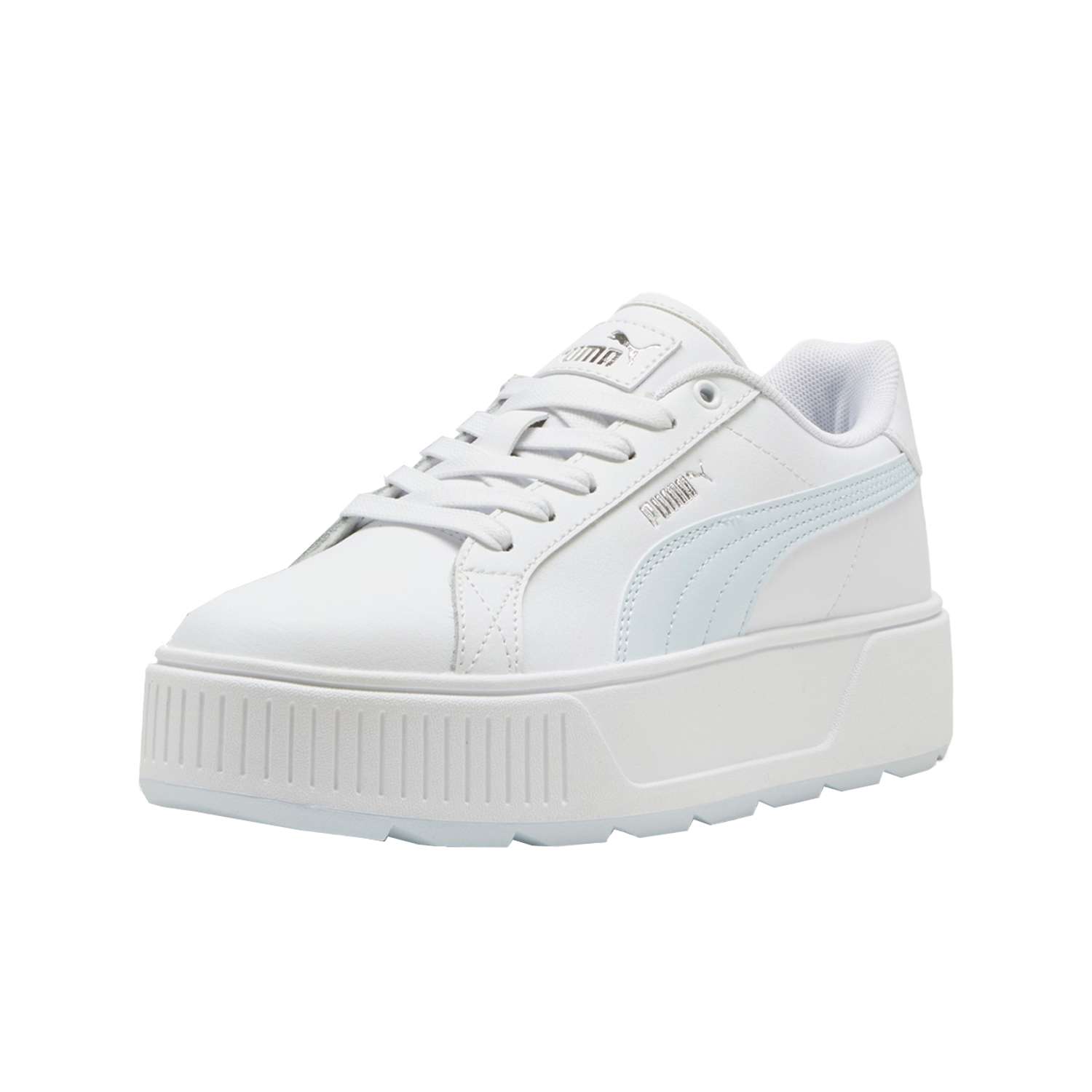 Tenis Puma Karmen Plataforma Color Blanco Azul Para Dama