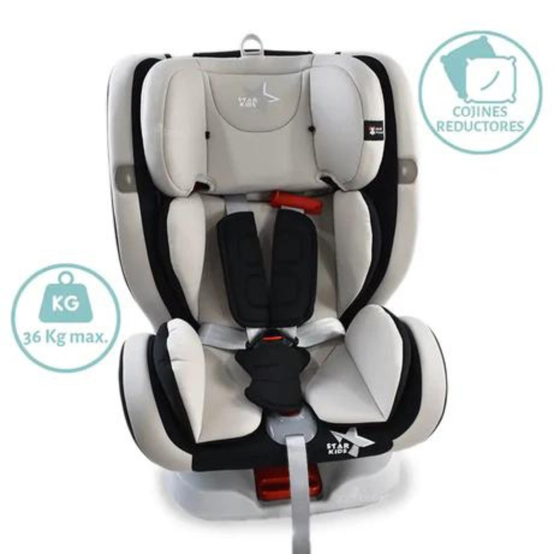 Silla De Auto Para Bebé Starkids Centauro 360° Isofix - Gris