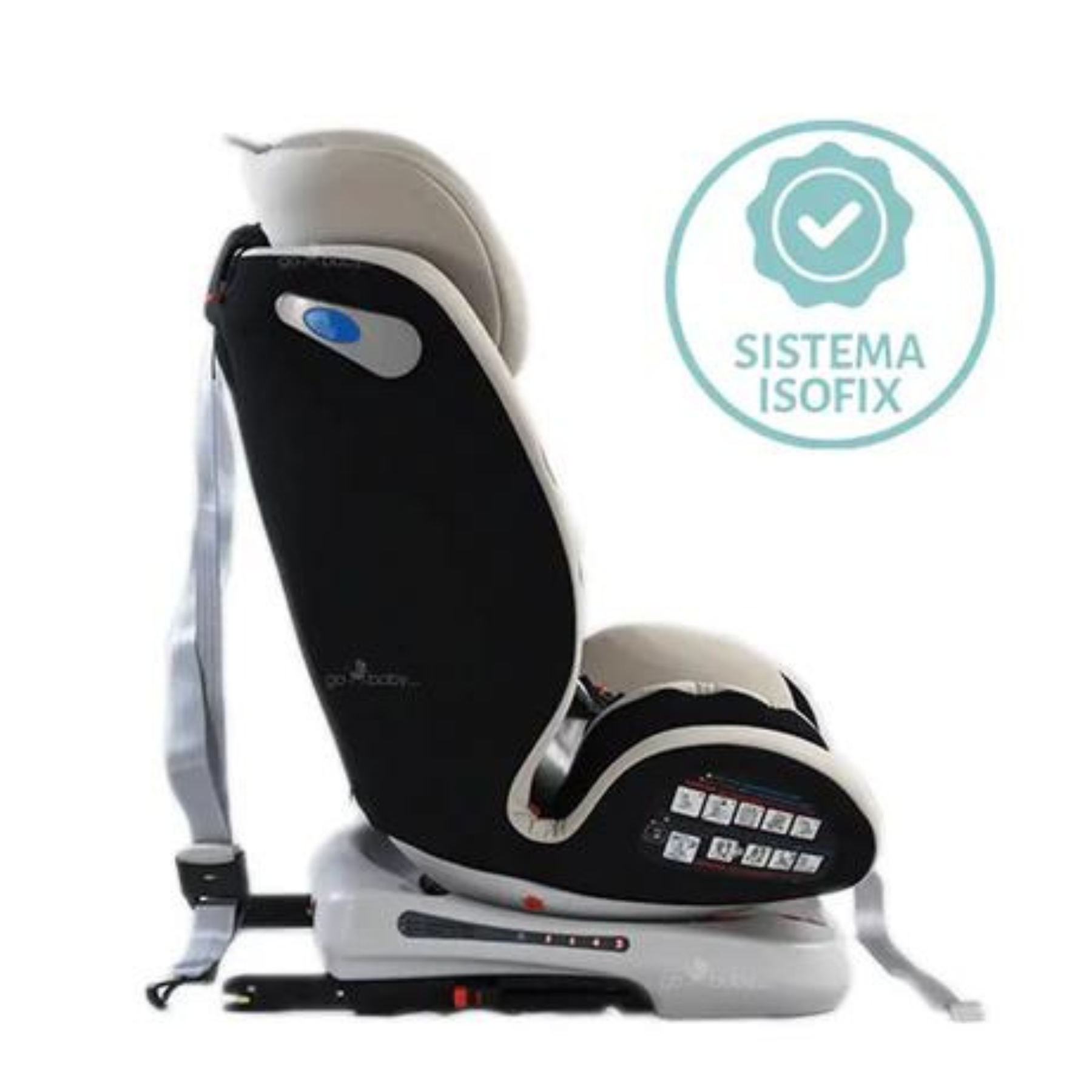 Silla De Auto Para Bebé Starkids Centauro 360° Isofix - Gris
